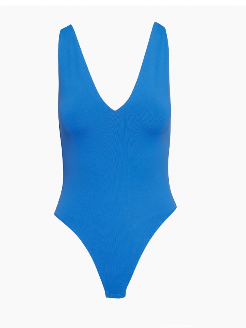 Aritzia Babaton Contour V-Neck Bodysuit in Mazarine Blue